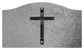 DASHELL-510-BK-SH-SL Black Single Cross Shimmer Silver Background